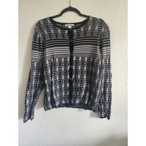 Pendleton Women's Coogi style Long Sleeve Button Up Shirt L